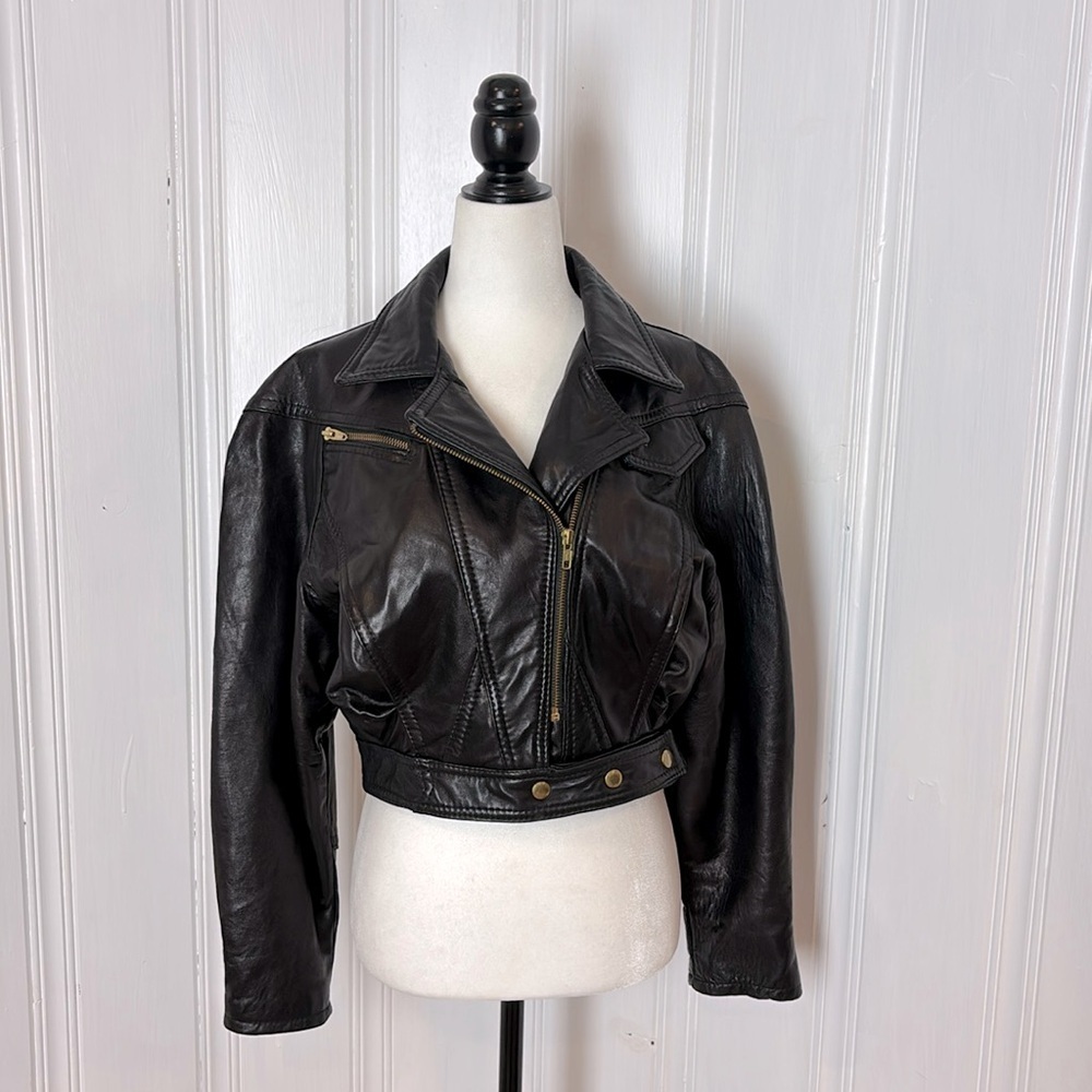 Stunning DIMITRI black leather perfecto
